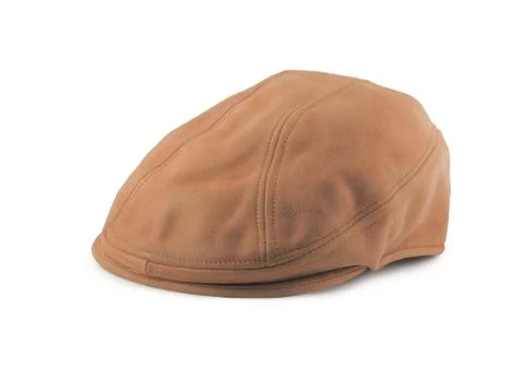 Leather tweed cap Stock Photos