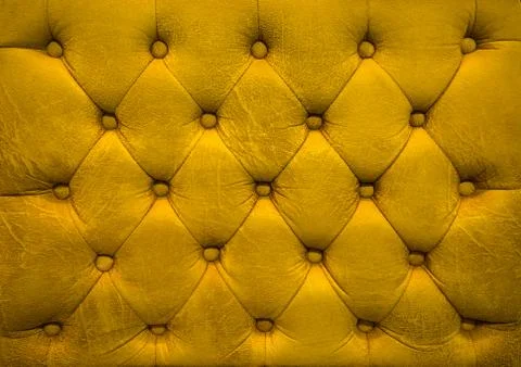 Leather upholstery buttoned sofa Stock Photos