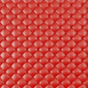 Leather Upholstery Sofa Background. Red Luxury Decoration Sofa. Elegant Red Stock Illustration