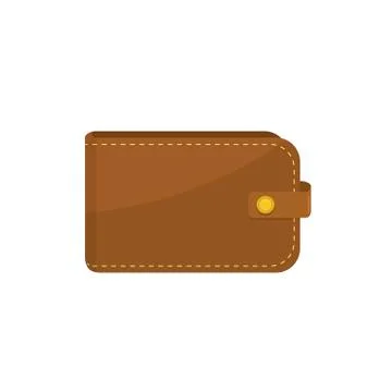 Leather wallet illustration Illustrazione stock