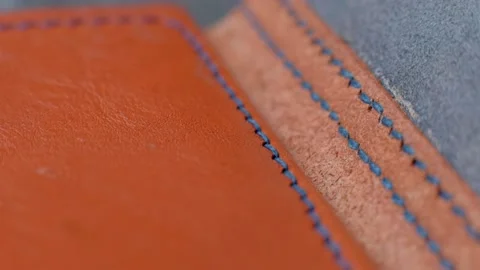 Leather wallet for man. Stock Footage 164401013