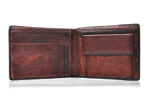Leather wallet Stock Photos