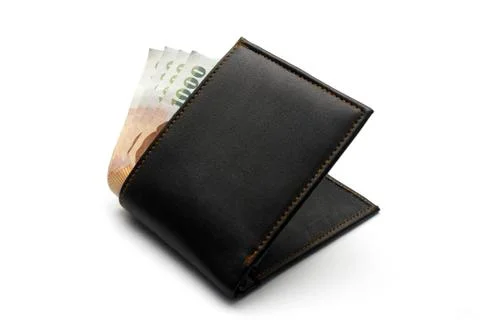 Leather wallet Stock Photos
