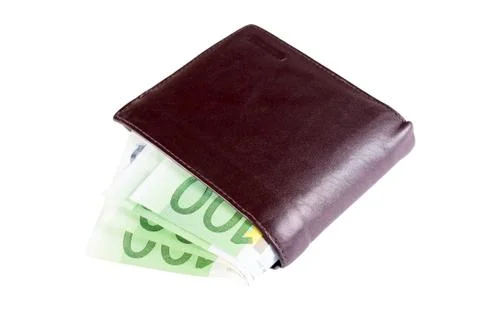 Leather wallet Stock Photos