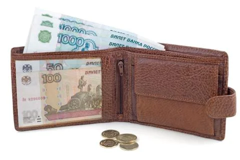 Leather wallet Stock Photos