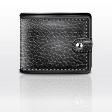 Leather wallet , vector Stock Illustration