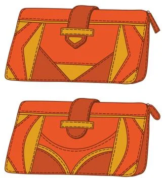 Leather wallets Stock Illustration