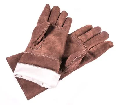 Leather welders gloves Stock Photos