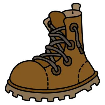 The leather work shoe Stock Illustration