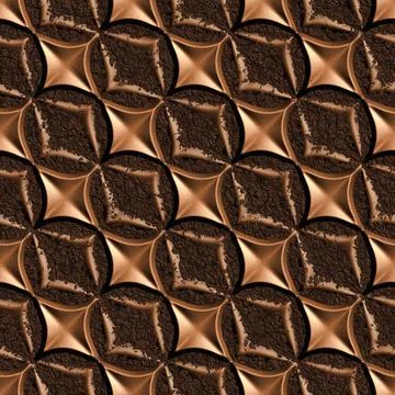 Leather022318 3d seamless tile pattern brown leather background. Copyright... Stock Photos