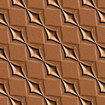 Leather022320 3d seamless tile pattern brown leather background. Copyright... Stock Photos