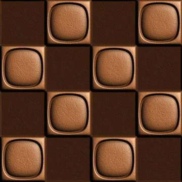 Leather022323 3d seamless tile pattern brown leather background. Copyright... Stock Photos