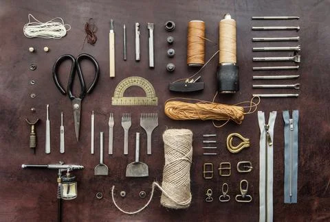 Leathercraft tools Stock Photos