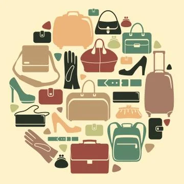 Leathers Products Stock Illustration