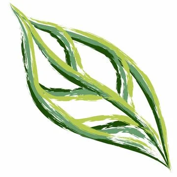 Leave brush strokes seamless pattern background for fashion prints, graphic.. Stock Illustration