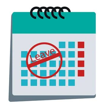 Leave Calendar Illustrazione stock