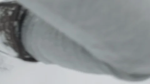 Leave footprints in the snow Video stock 117402987