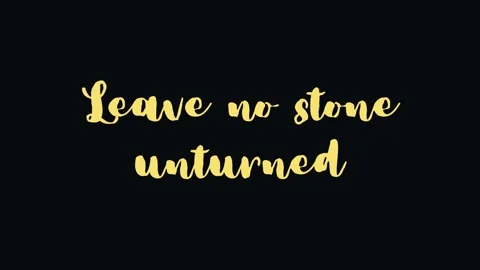 Leave no stone unturned. Inspirational short Quote video with Animated text Vidéo 220518224