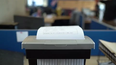 Leave request shredded Stock Footage 295103668