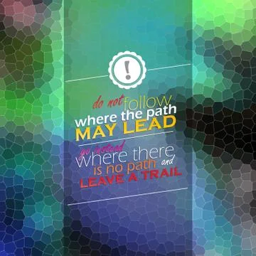 Leave a trail 스톡 일러스트