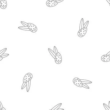 Leaves almond pattern seamless Stock Illustration
