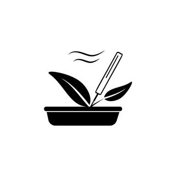 Leaves of aromatherapy icon. Element of SPA icon. Premium quality graphic design Stock Illustration