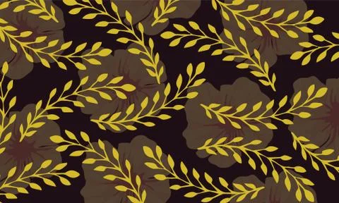Leaves Arranged Randomly Patterns Illustrazione stock