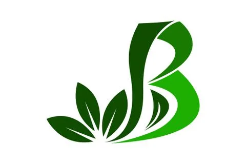 Leaves B logo Stock Illustration