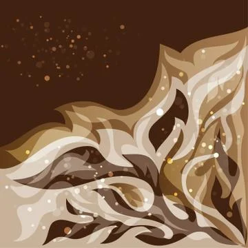 Leaves background, abstract vector illustration Stock Illustration