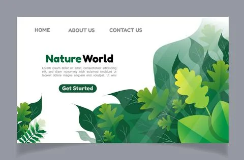 Leaves background design vector for ecology Illustrazione stock