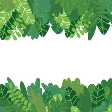 Leaves background horizontal 库存插图