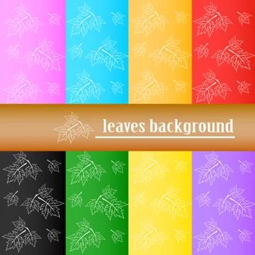 Leaves background Stock Illustration