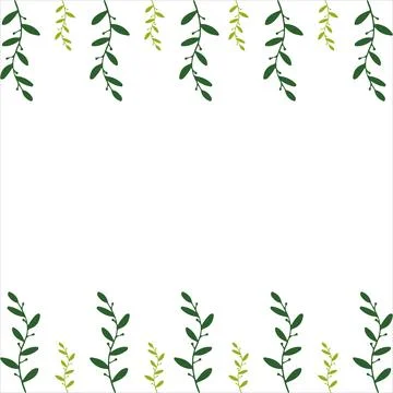 Leaves background. Leaves border design. Floral leaves background. Floral l.. Stock Illustration