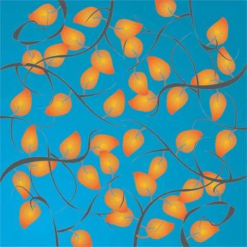 Leaves background pattern Leaves background pattern, vector Copyright: xZo... Foto stock