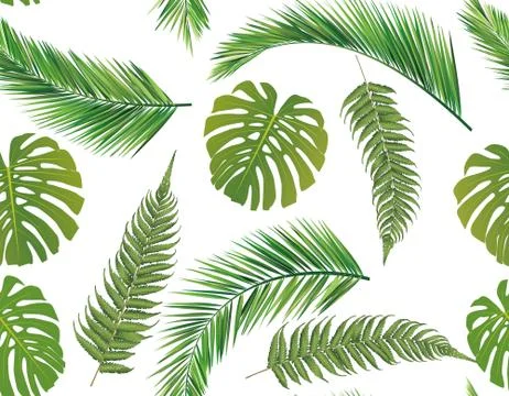 Leaves bg Stock Illustration