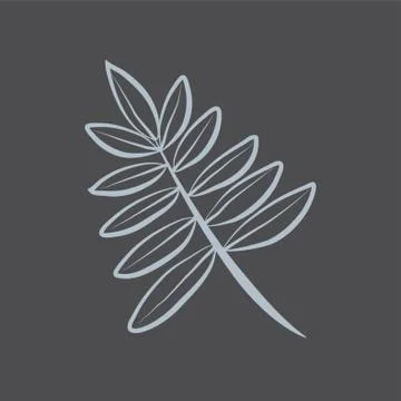 Leaves On Branch Stock-Illustration
