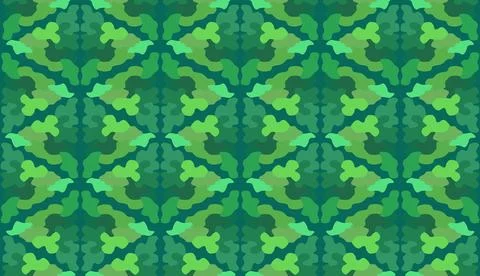 Leaves camouflage seamless pattern. Vector Stock Illustration