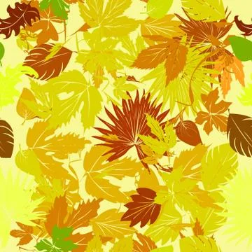 Leaves carpet background Illustrazione stock