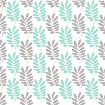 Leaves for children. Vector. Childrens texture. Leaves seamless pattern. Soft Stock Illustration