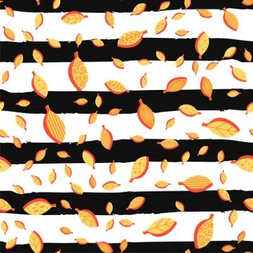 Leaves Fall Seamless Pattern Stockillustratie
