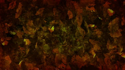 Leaves Falling Over a Textured Background LOOP Stock Footage 377501