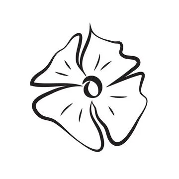 Leaves flower flat icon Stockillustratie
