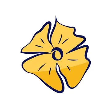 Leaves flower flat icon Stock-Illustration