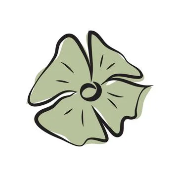 Leaves flower flat icon Stock-Illustration