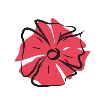 Leaves flower flat icon Stock Illustration