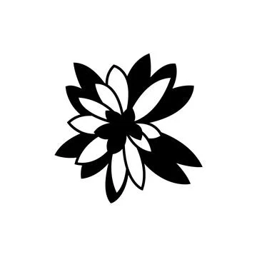 Leaves flower flat icon. イラスト素材