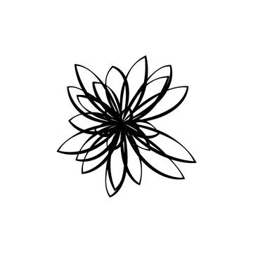 Leaves flower flat icon. イラスト素材