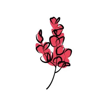 Leaves flower flat icon. イラスト素材