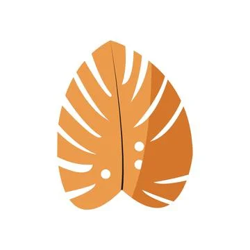 Leaves flower flat icon. 스톡 일러스트