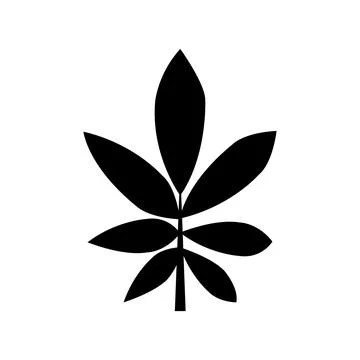 Leaves flower flat icon. Stock Illustration